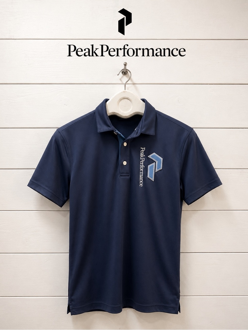 PEAK PERFORMANCE Navy Performance Polo Shirt M